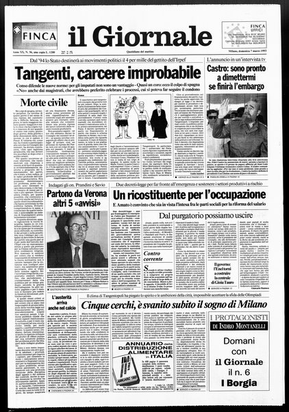 Il giornale : quotidiano del mattino